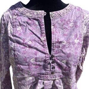 Eddie Bauer women’s S shirt, cotton, lavender